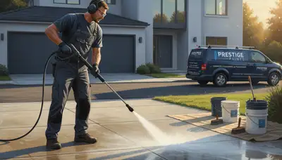 Concrete pressure cleaning service in Fort Worth, TX for driveways and patios