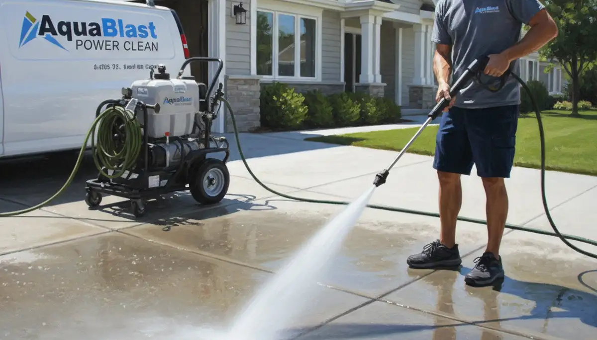 Concrete pressure cleaning for driveways and patios in Fort Worth, TX