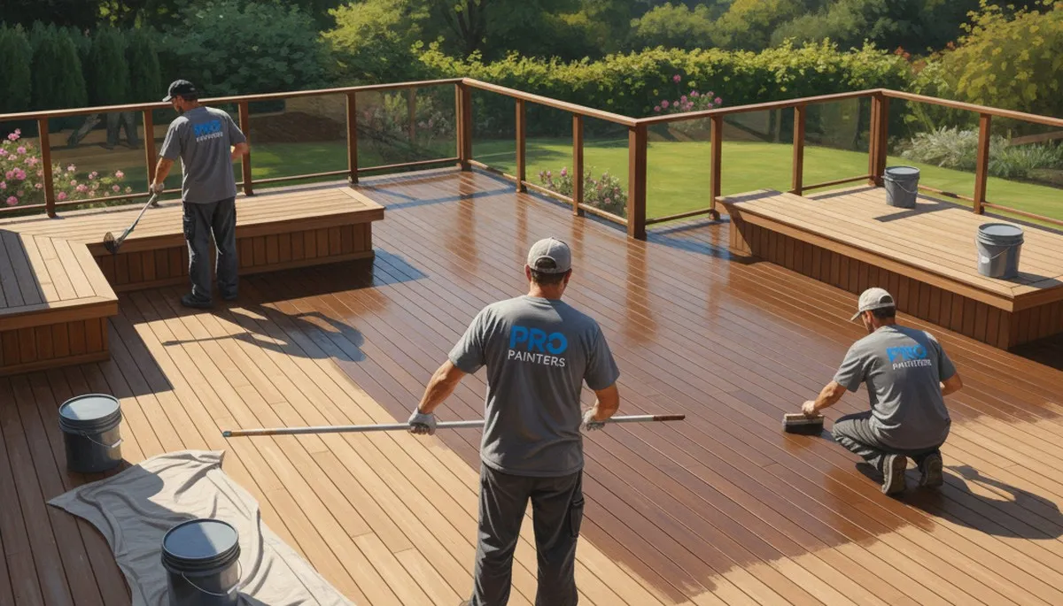 Professional deck painting service in Fort Worth, TX for durable exterior wood protection