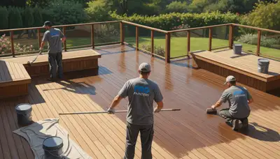 Professional deck painting service in Fort Worth, TX for durable exterior wood protection
