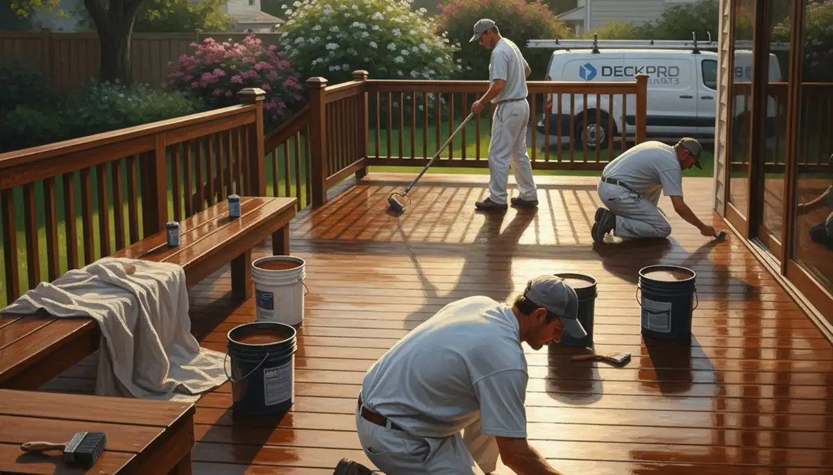 Deck painting in Fort Worth, TX for durable, UV-resistant outdoor protection