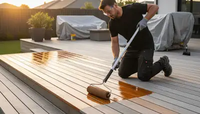 Deck sealing in Fort Worth, TX by Fort Worth Paint Pros to protect and beautify wood decks
