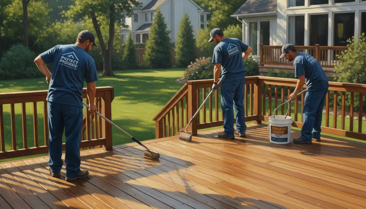 Fort Worth, TX deck sealing service by Fort Worth Paint Pros for weather protection and lasting beauty