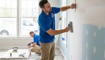 Drywall repair service in Fort Worth, TX for cracks, water damage, and smooth wall finishing