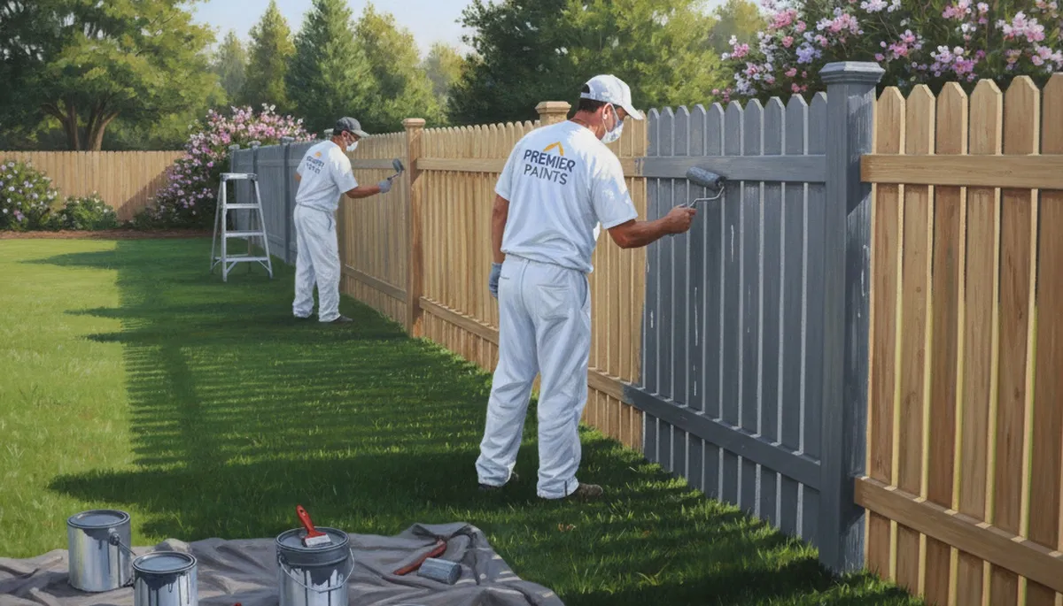 Fence painting service in Fort Worth, TX to protect wood from UV and moisture damage