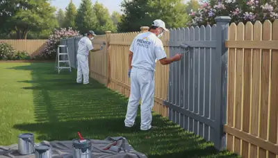Fence painting service in Fort Worth, TX to protect wood from UV and moisture damage