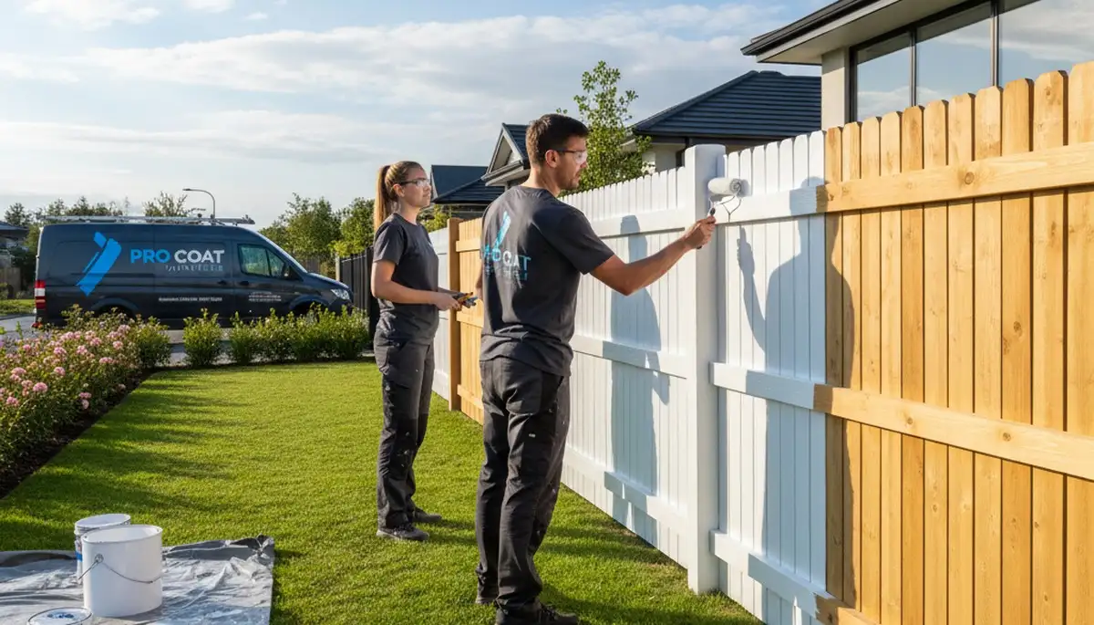 Fence painting service in Fort Worth, TX to protect wood from UV and moisture damage