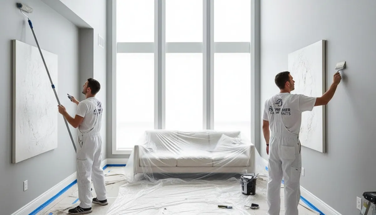 Interior house painting in Fort Worth, TX by Fort Worth Paint Pros for lasting, clean finishes