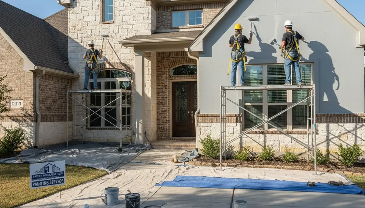 Painting crew in Fort Worth, TX providing professional interior and exterior house painting services
