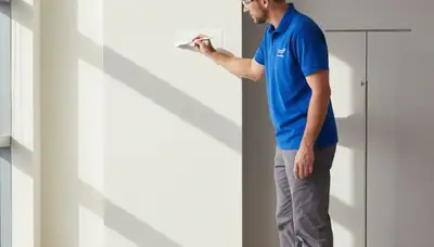 Fort Worth, TX painters completing professional paint touch-ups for scuffs and faded walls
