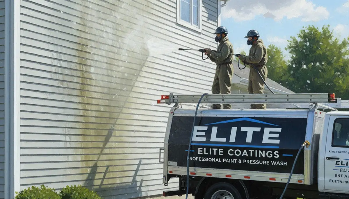 Vinyl siding pressure cleaning in Fort Worth, TX for dirt, mold, and oxidation removal