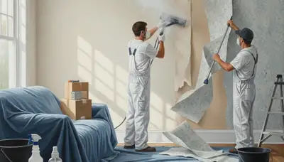 Professional wallpaper removal service in Fort Worth, TX for clean wall prep and updates