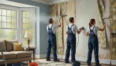 Professional wallpaper removal service in Fort Worth, TX for clean, safe wall preparation